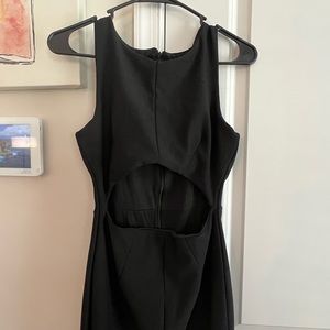 MIDI black dress. Knee length